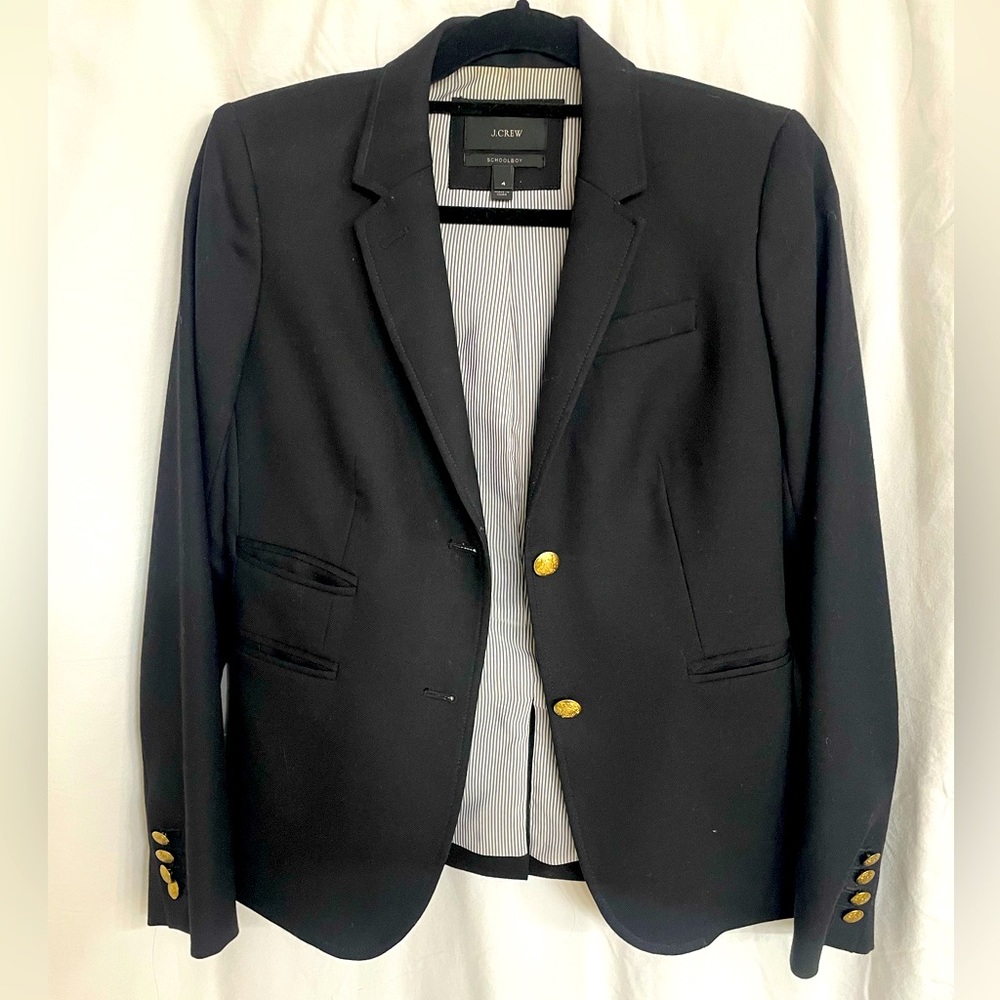 Jcrew schoolboy black blazer